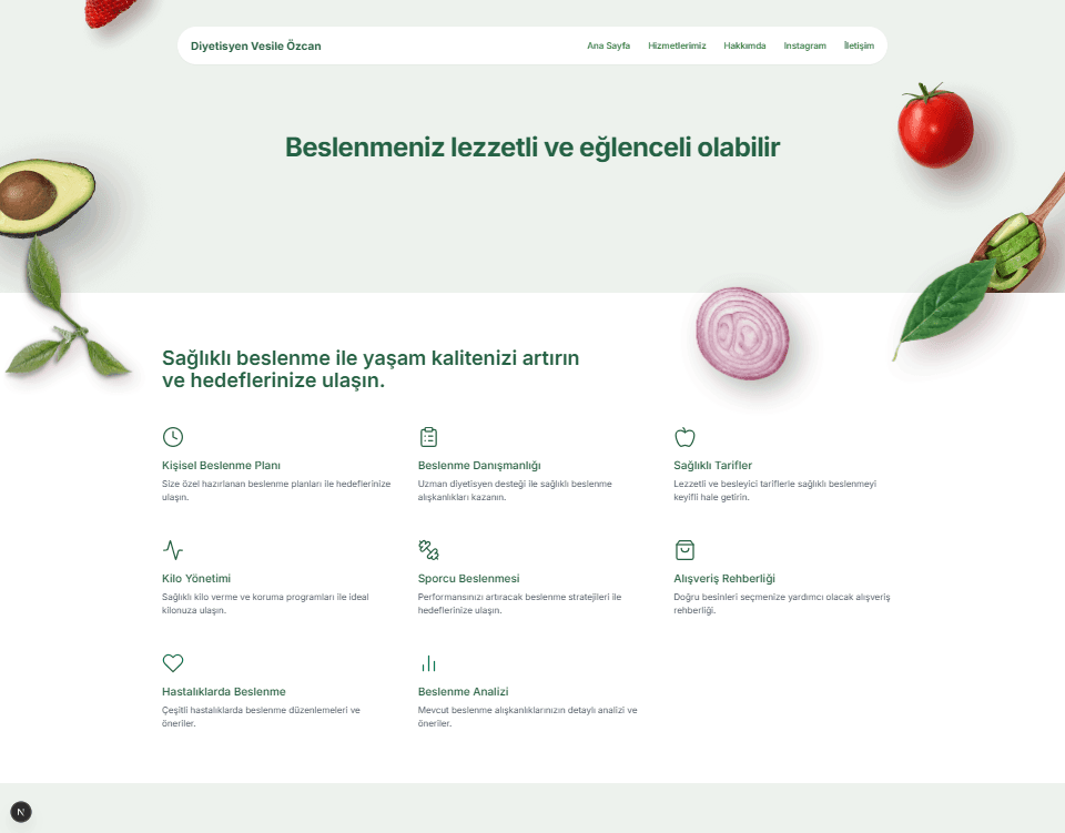 Dietitian Website